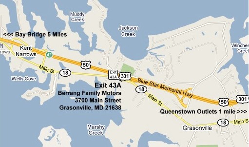 Click Here for an interactive map of our location and for directions.  We have a great selection of used cars, used trucks, and used vans.